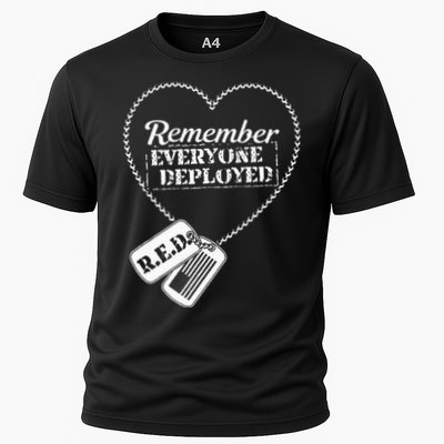 Distressed R.E.D. Friday Remember Everyone Deployed Cooling Performance Crew T-Shirt