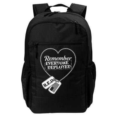 Distressed R.E.D. Friday Remember Everyone Deployed Daily Commute Backpack
