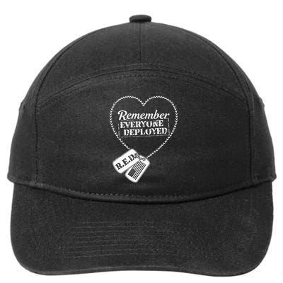 Distressed R.E.D. Friday Remember Everyone Deployed 7-Panel Snapback Hat