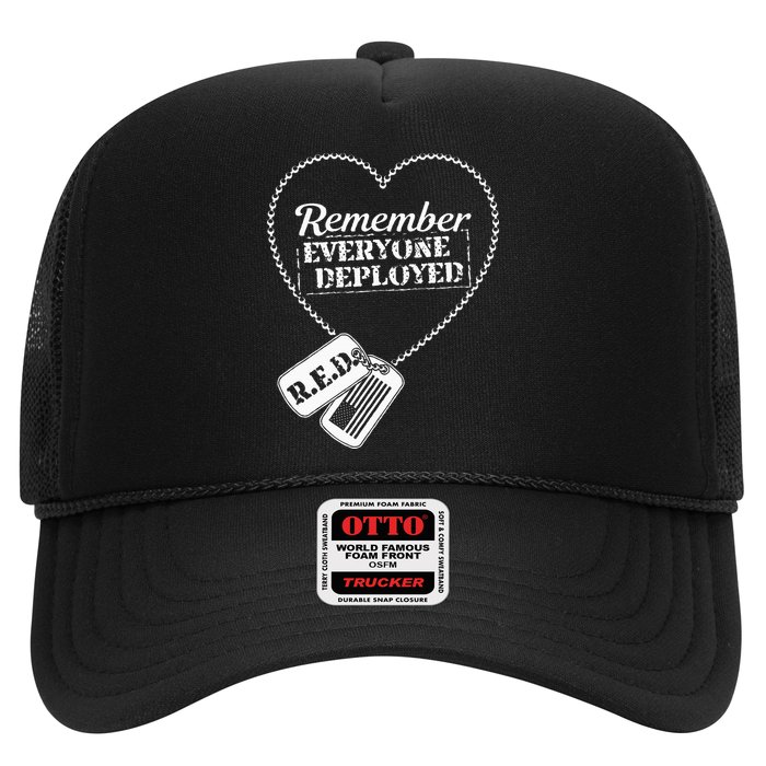 Distressed R.E.D. Friday Remember Everyone Deployed Trucker Hat