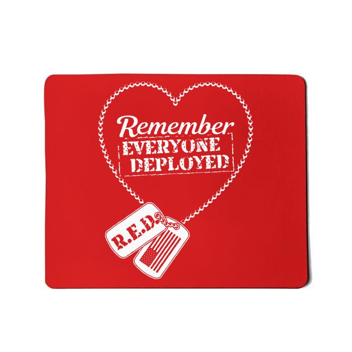 Distressed R.E.D. Friday Remember Everyone Deployed Mousepad