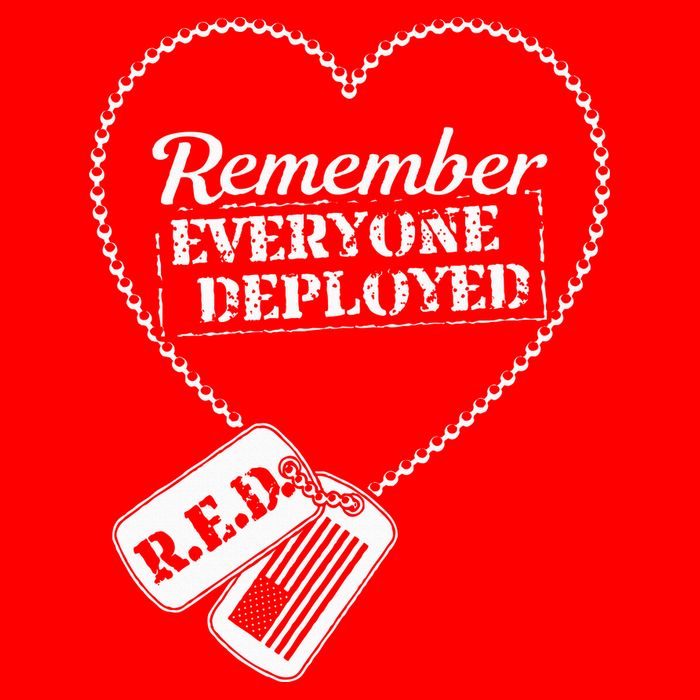 Distressed R.E.D. Friday Remember Everyone Deployed Mousepad