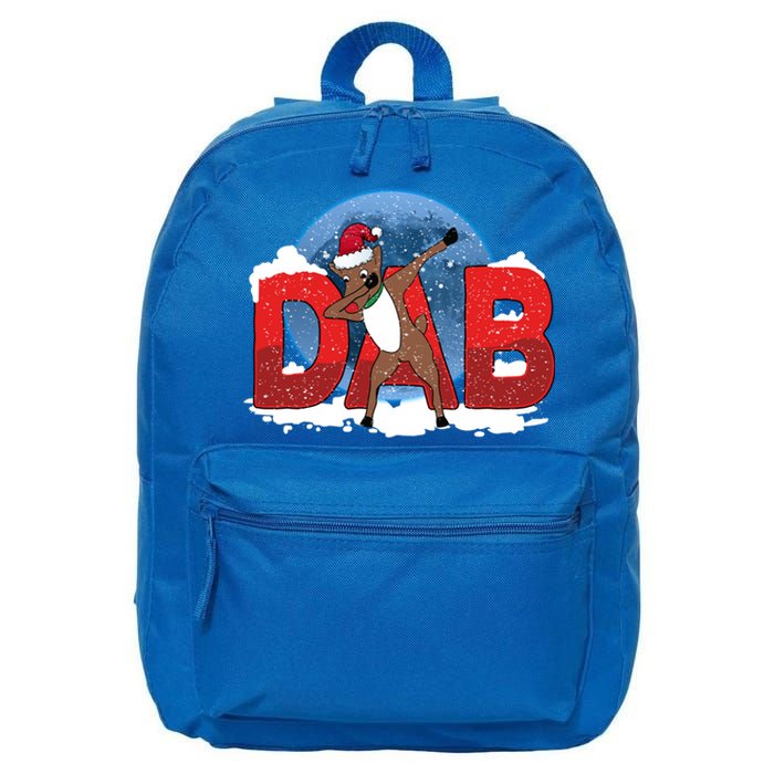 Dab Reindeer Funny Xmas Deer Dabbing Christmas Gift 16 in Basic Backpack