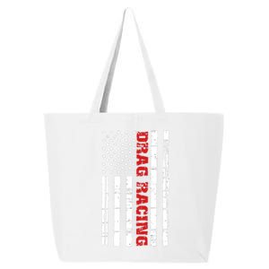 Drag Racing Flag Cool Gift Street Drag Outlaws American Gift 25L Jumbo Tote