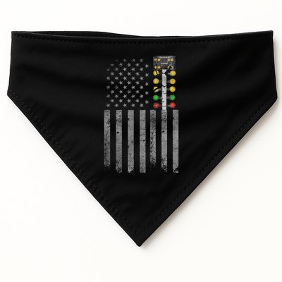 Drag Racing Flag American Drag Racer Drag Strip Tree Light USA-Made Doggie Bandana