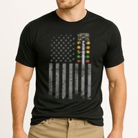 Drag Racing Flag American Drag Racer Drag Strip Tree Light Performance Shirt