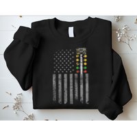 Drag Racing Flag American Drag Racer Drag Strip Tree Light Sweatshirt