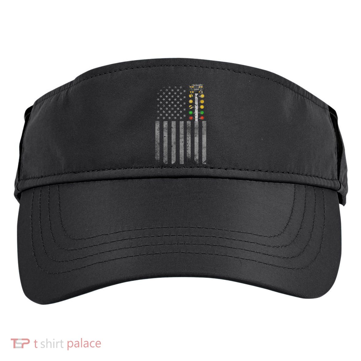 Drag Racing Flag American Drag Racer Drag Strip Tree Light Adult Drive Performance Visor