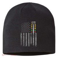 Drag Racing Flag American Drag Racer Drag Strip Tree Light Sustainable Beanie