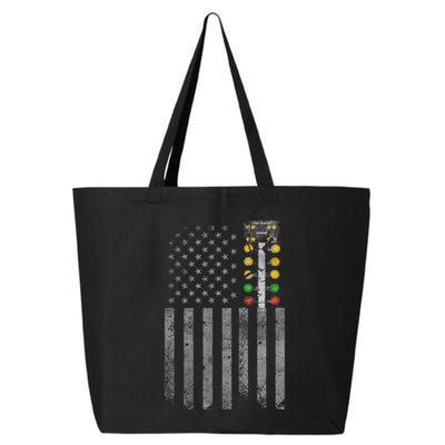 Drag Racing Flag American Drag Racer Drag Strip Tree Light 25L Jumbo Tote