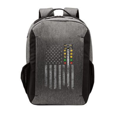Drag Racing Flag American Drag Racer Drag Strip Tree Light Vector Backpack