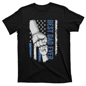 Dad Raised Fist Bump Best Dad Ever Fathers Day Dad And Son T-Shirt