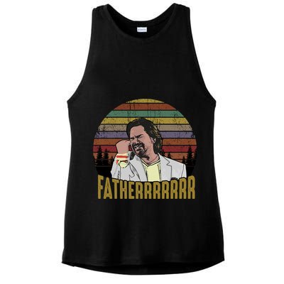 Douglas Reynholm Father The It Crowd Funny Vintage Ladies PosiCharge Tri-Blend Wicking Tank
