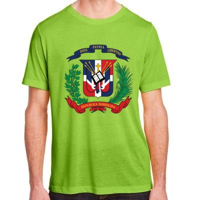 Dominican Republic Flag National Emblem Republica Dominicana Cool Gift Adult ChromaSoft Performance T-Shirt