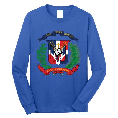 Dominican Republic Flag National Emblem Republica Dominicana Cool Gift Long Sleeve Shirt