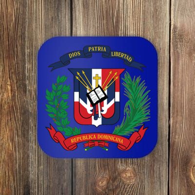 Dominican Republic Flag National Emblem Republica Dominicana Cool Gift Coaster