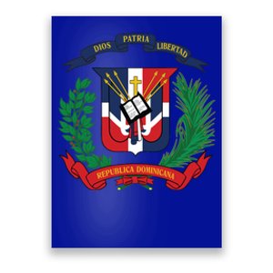 Dominican Republic Flag National Emblem Republica Dominicana Cool Gift Poster