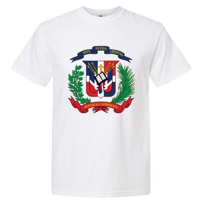 Dominican Republic Flag National Emblem Republica Dominicana Cool Gift Garment-Dyed Heavyweight T-Shirt