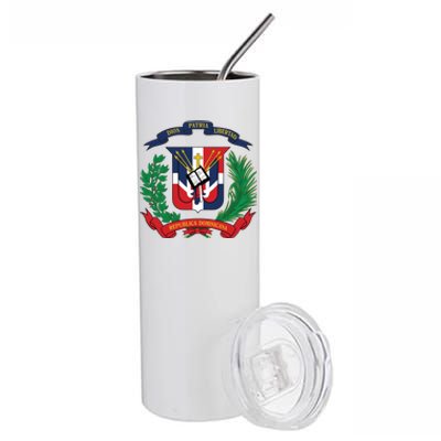 Dominican Republic Flag National Emblem Republica Dominicana Cool Gift Stainless Steel Tumbler