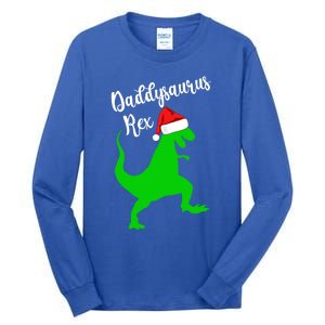 Daddysaurus Rex Funny Dinosaur Christmas Pajamas Gift Tall Long Sleeve T-Shirt