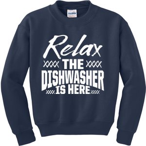 Dishwasher Relax Funny Dishwashing Gift Kids Sweatshirt