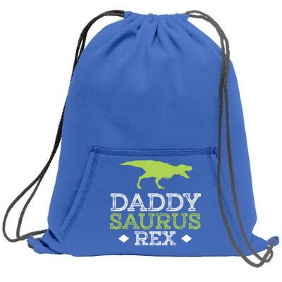 Daddysaurus Rex Funny Fathers Day Dad Gift Sweatshirt Cinch Pack Bag