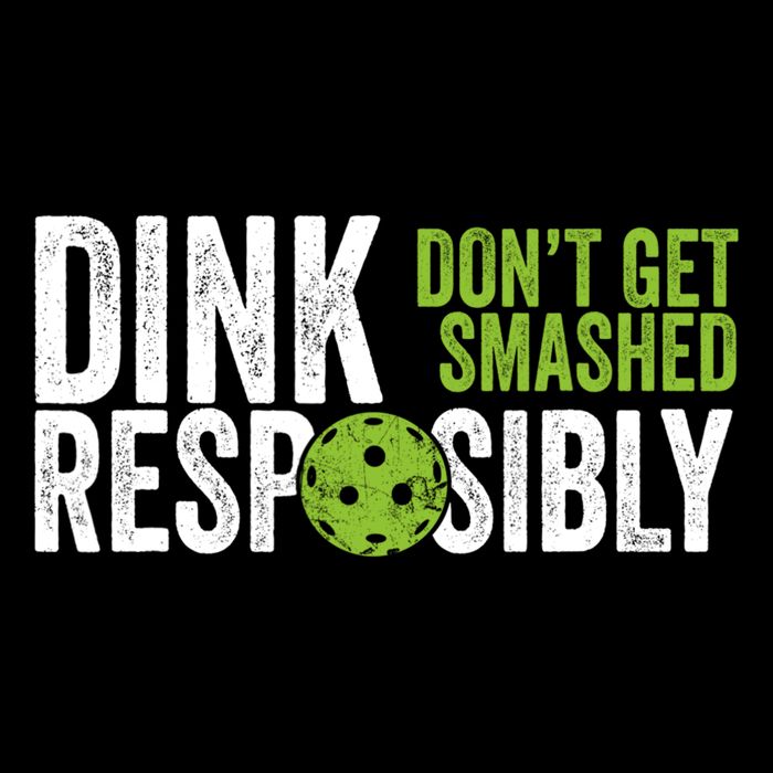 Dink Responsibly Funny Pickleball Dont Get Smashed 7-Panel Snapback Hat