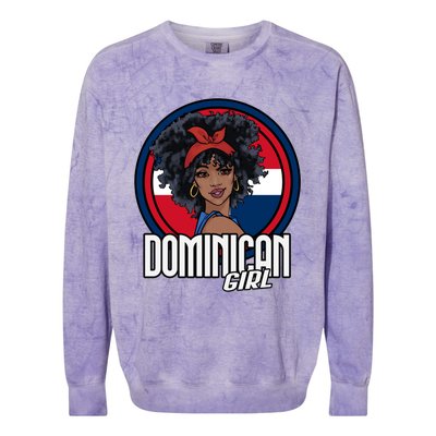 Dominican Republic Flag Republica Dominicana Gift Colorblast Crewneck Sweatshirt