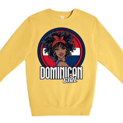 Dominican Republic Flag Republica Dominicana Gift Premium Crewneck Sweatshirt