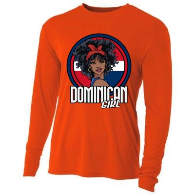 Dominican Republic Flag Republica Dominicana Gift Cooling Performance Long Sleeve Crew