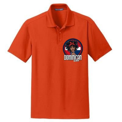 Dominican Republic Flag Republica Dominicana Gift Dry Zone Grid Polo