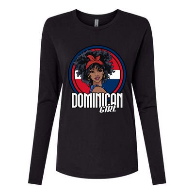 Dominican Republic Flag Republica Dominicana Gift Womens Cotton Relaxed Long Sleeve T-Shirt