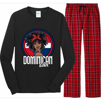 Dominican Republic Flag Republica Dominicana Gift Long Sleeve Pajama Set