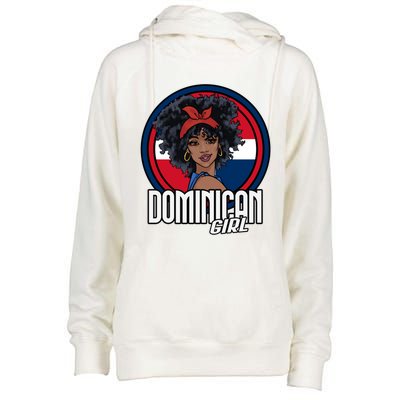 Dominican Republic Flag Republica Dominicana Gift Womens Funnel Neck Pullover Hood