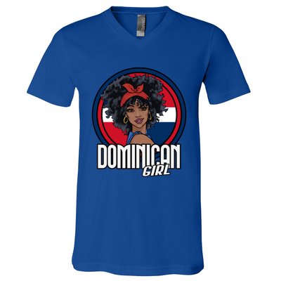 Dominican Republic Flag Republica Dominicana Gift V-Neck T-Shirt