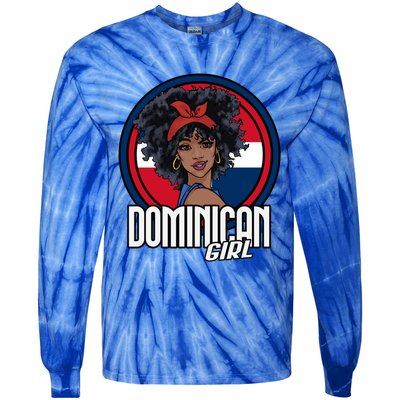 Dominican Republic Flag Republica Dominicana Gift Tie-Dye Long Sleeve Shirt