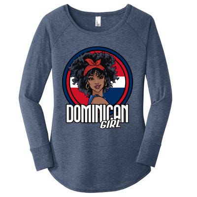 Dominican Republic Flag Republica Dominicana Gift Women's Perfect Tri Tunic Long Sleeve Shirt