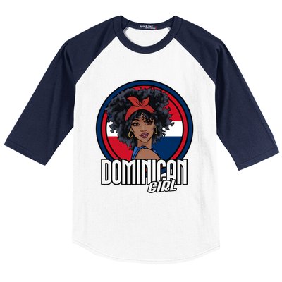 Dominican Republic Flag Republica Dominicana Gift Baseball Sleeve Shirt