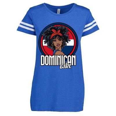 Dominican Republic Flag Republica Dominicana Gift Enza Ladies Jersey Football T-Shirt