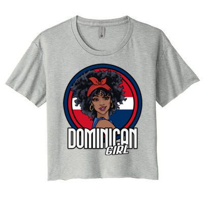 Dominican Republic Flag Republica Dominicana Gift Women's Crop Top Tee