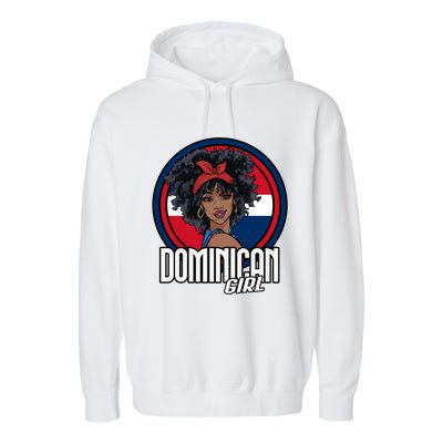 Dominican Republic Flag Republica Dominicana Gift Garment-Dyed Fleece Hoodie