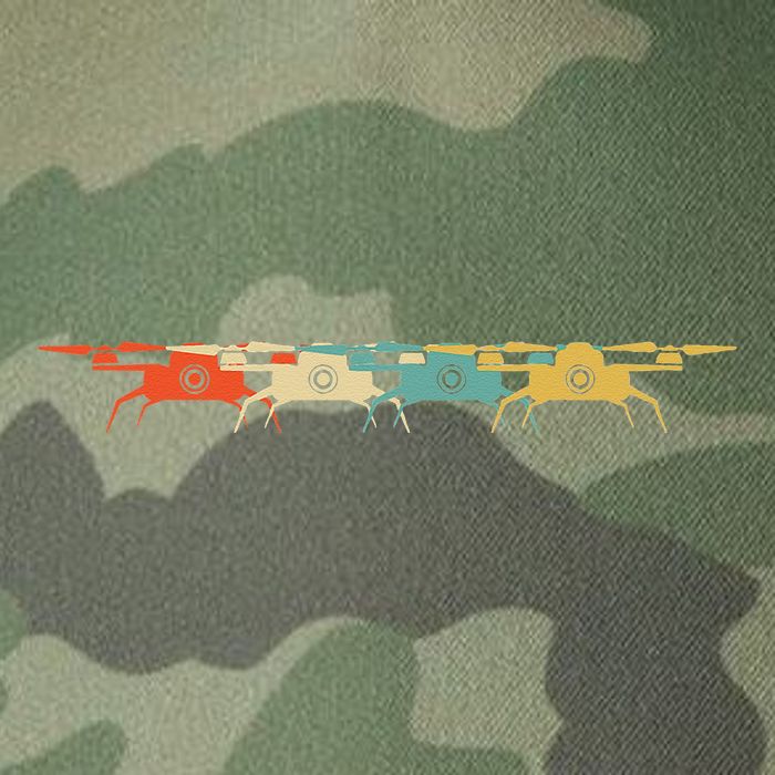 Drone Retro Flying Quadcopter Legacy Tie Dye Trucker Hat