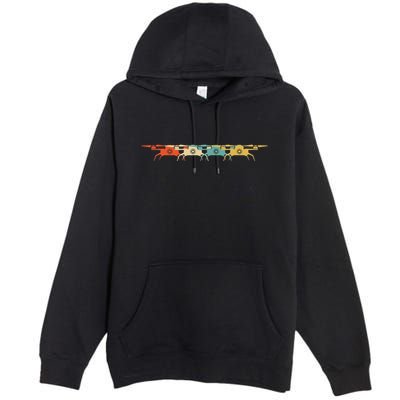 Drone Retro Flying Quadcopter Premium Pullover Hoodie