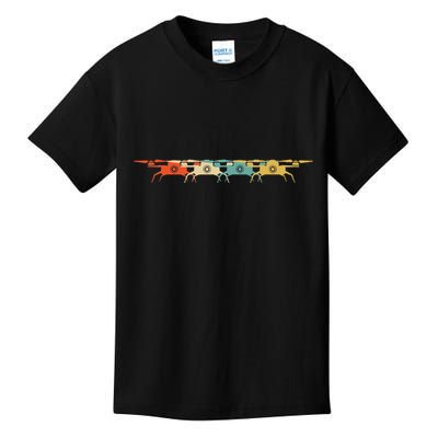 Drone Retro Flying Quadcopter Kids T-Shirt