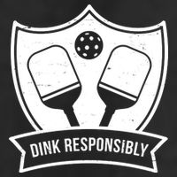 Dink Responsibly Funny Pickleball 7 Panel Mesh Trucker Snapback Hat
