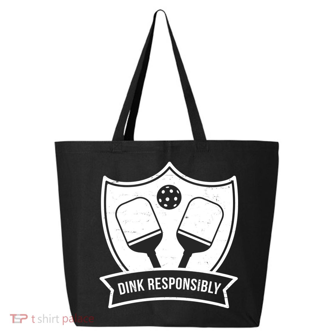 Dink Responsibly Funny Pickleball 25L Jumbo Tote