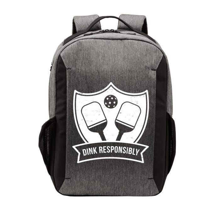 Dink Responsibly Funny Pickleball Vector Backpack