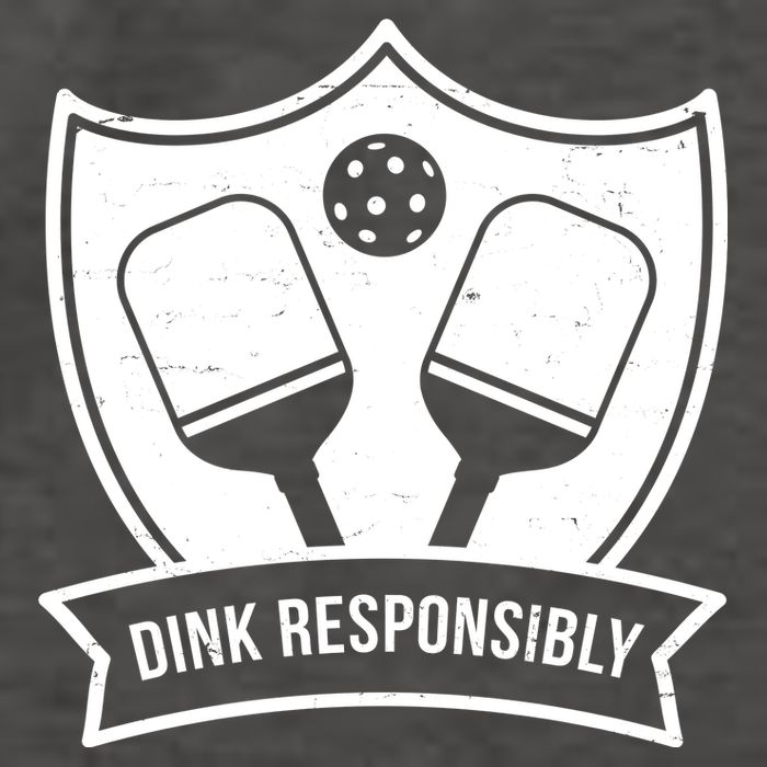 Dink Responsibly Funny Pickleball Vector Backpack