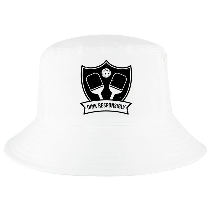 Dink Responsibly Funny Pickleball Cool Comfort Performance Bucket Hat