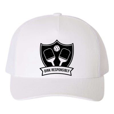 Dink Responsibly Funny Pickleball Yupoong Adult 5-Panel Trucker Hat